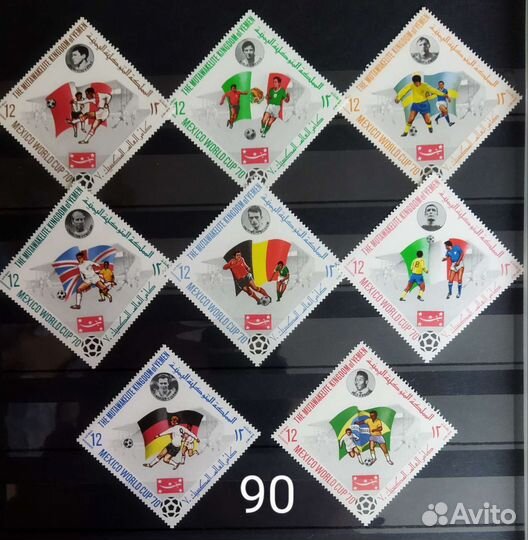 Почтовые марки футбол