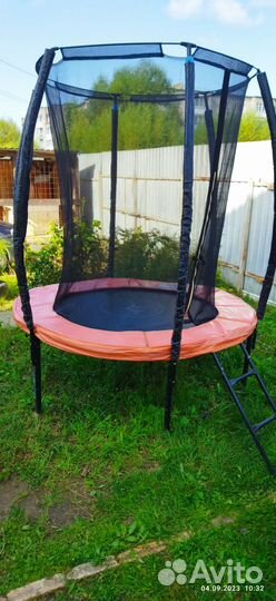 Детский батут с сеткой