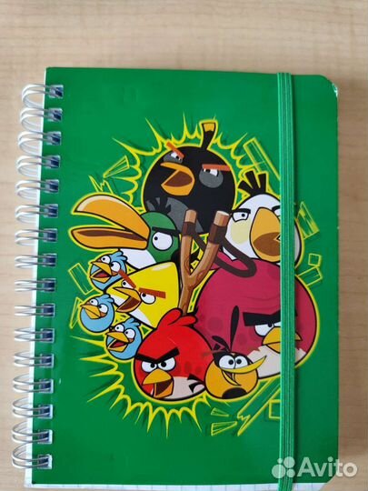 Блокнот angry birds на пружинке 25 штук