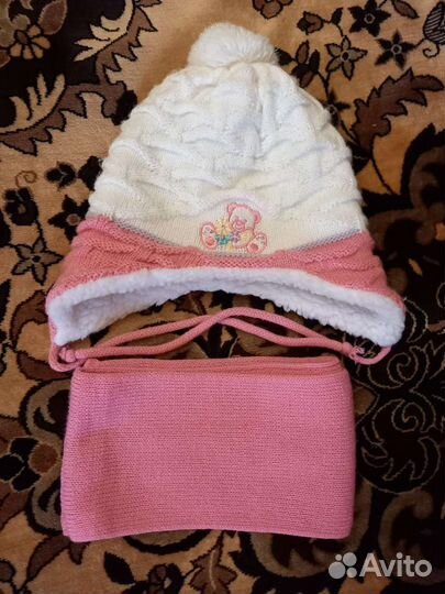 Комплект шапка, шарф