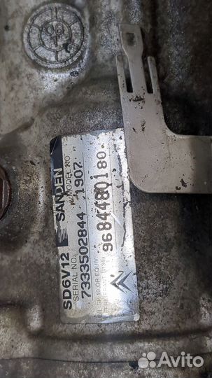 Компрессор кондиционера Peugeot 206, 2008