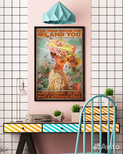 Постер #03-0140 Цветы, романтика, любовь