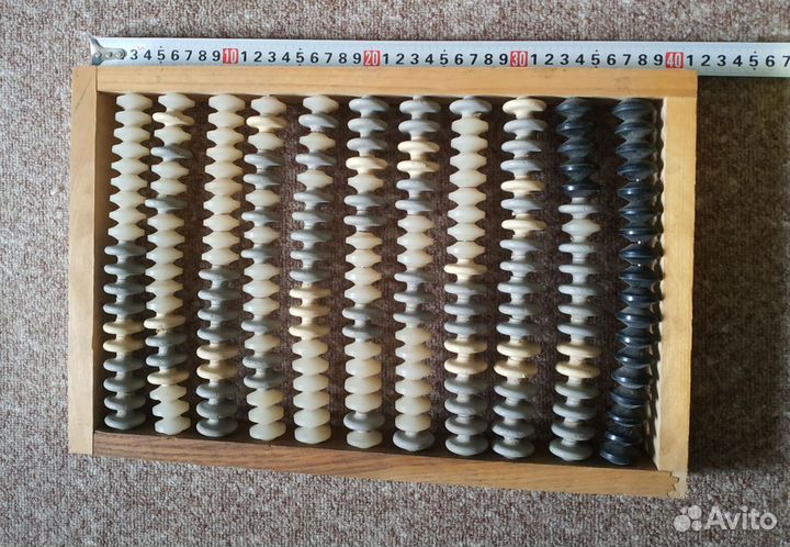 Массажер роликовый для ног спины СССР Дерево