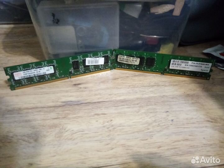 Оперативная память ddr2 8x2гб samsunf,hynix,apacer