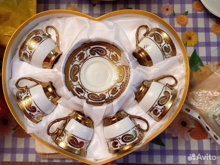 Кофейный сервиз на 6 персон. Китай