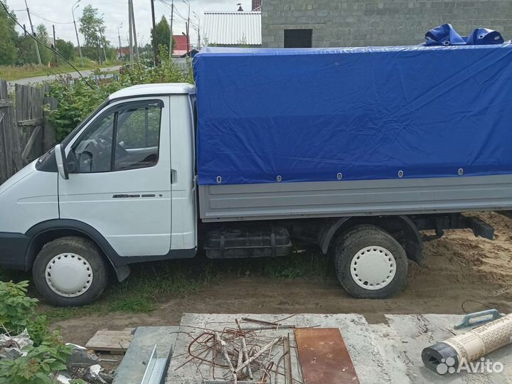 Грузоперевозки газель открытая бортовая 3м