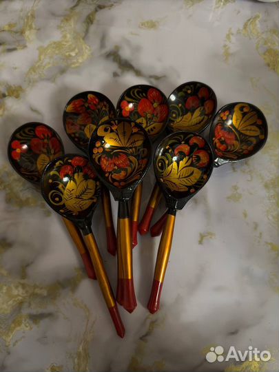 Деревянные ложки хохлома