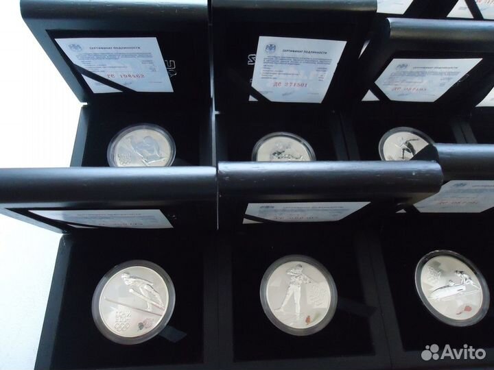 3 рубля Сочи 2014 набор 16 монет, Талисманы