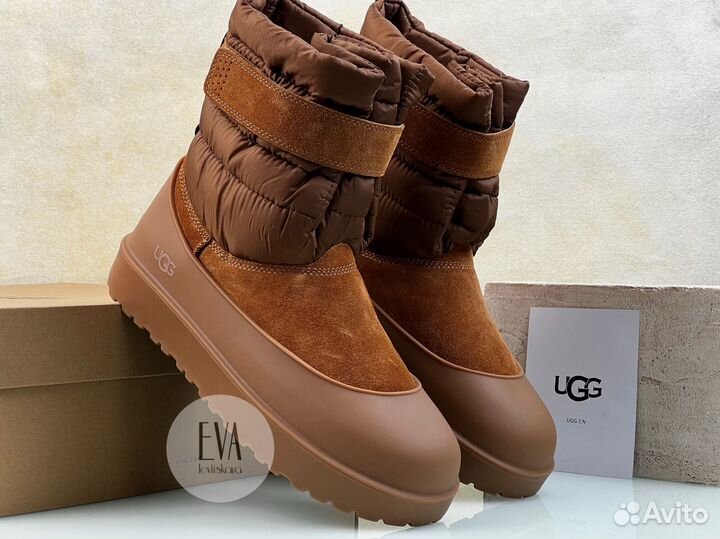 Ugg мужские угги Pull on рыжие с накладками