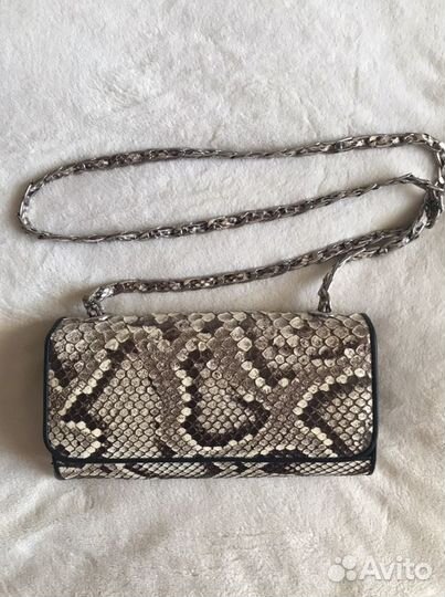 Клатч из кожи питона