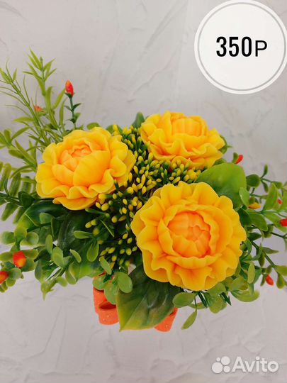 Мыло ручной работы,букеты из мыла