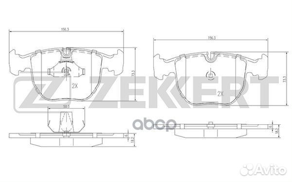Колодки торм. диск. передн. Alpina B10 (E39) 96