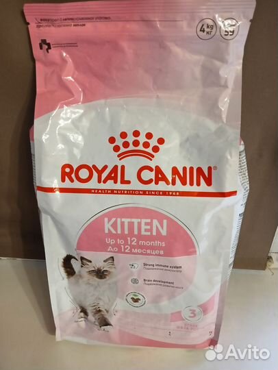 Корм сухой для кошек Royal Canin kitten 4кг