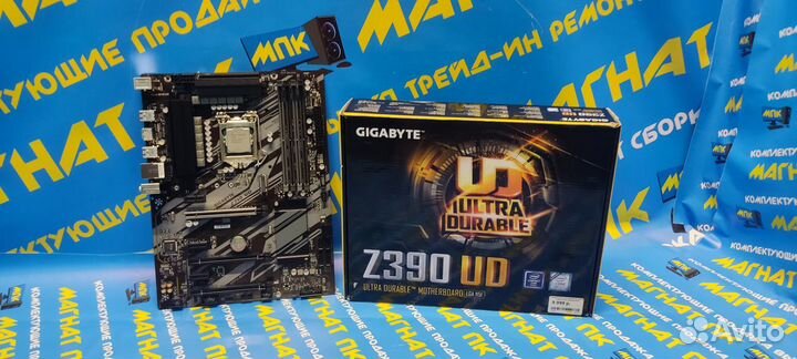 Комплект Gigabyte Z390-UD + G4900 под 6 карт
