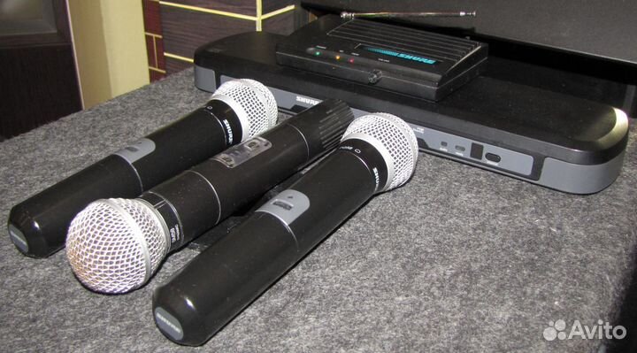 Микрофоны Shure SM58 PG58 GLX 3шт Вокал Радио Проф