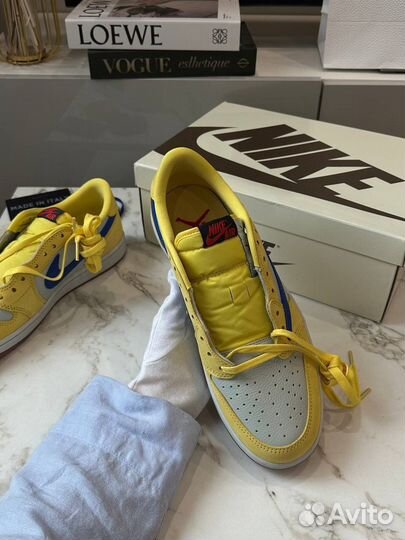 Air Jordan 1 Retro Low Travis Scott Wmns Canary