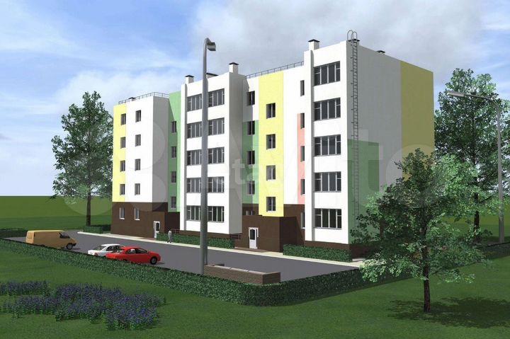 2-к. квартира, 63,4 м², 1/5 эт.