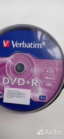 Болванка диск dvd+r Verbatim