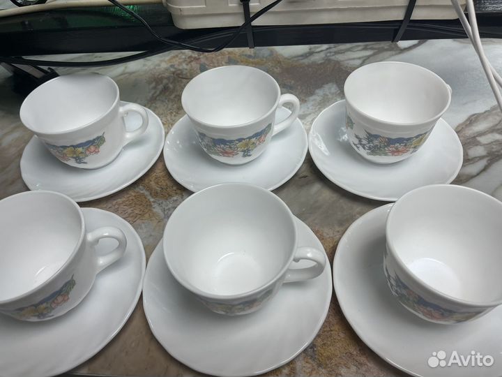 6 чайных пар