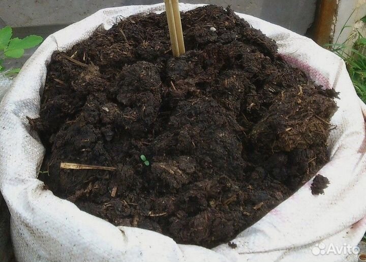 Навоз в мешках