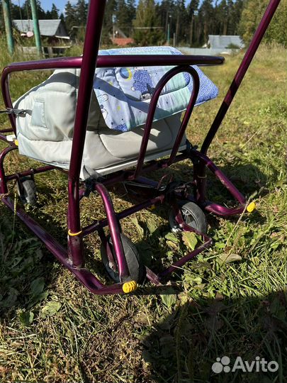 Детские санки с колесами