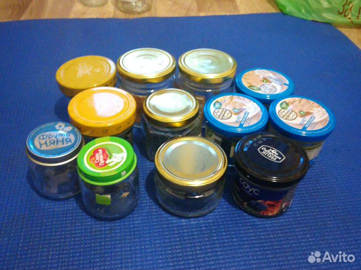 Банка стеклянная разный объем