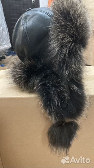 Шапка ушанка женская натуральный мех