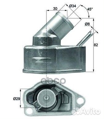 Термостат TI1092 Mahle/Knecht