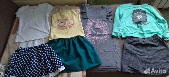 Вещи пакетом на девочку от 6 до 8 лет