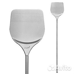 Лопата для пиццы с ребр. ручкой 33*33см; металл,ме