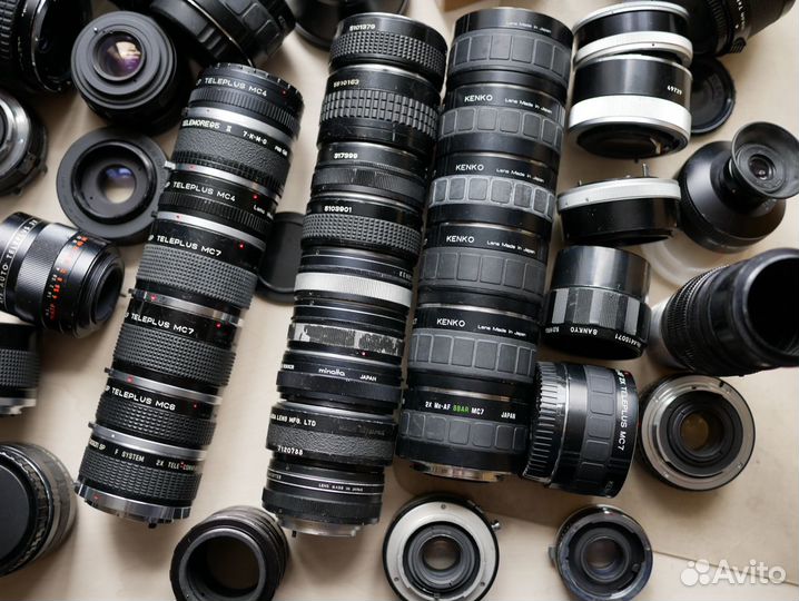 1,5х 2х 3х автофокусные, мануальные телеконверторы