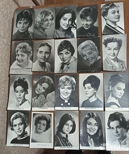 Почтовые карточки и открытки актёров кино