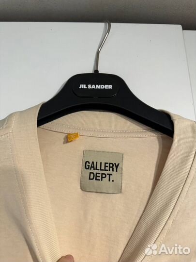 Футболка Gallery Dept Cream White Logo Оригинал