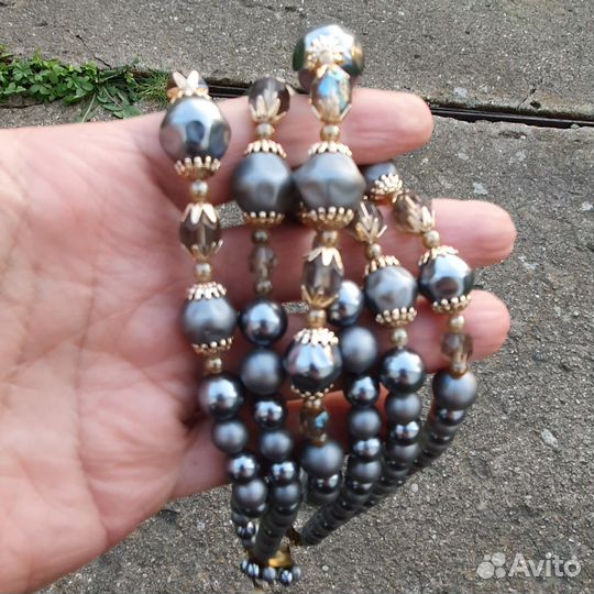 Винтажное колье из искусственного жемчуга