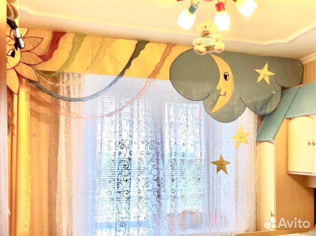 Штора, ламбрекен в детскую комнату