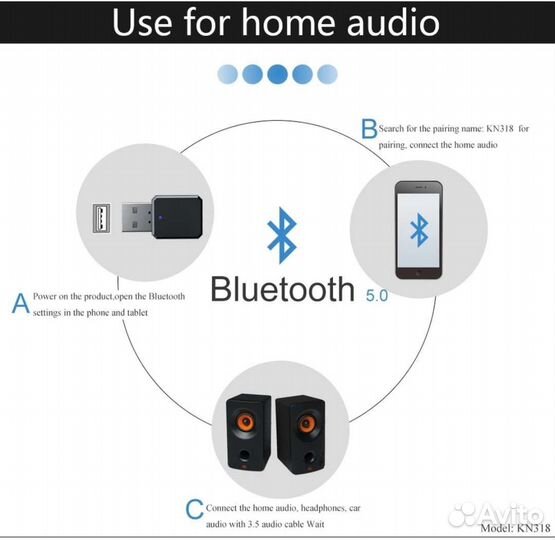 Мини Bluetooth приёмник USB AUX