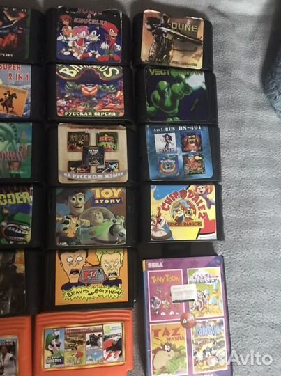 Картриджи на sega