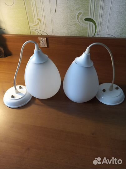 Светильник потолочный одинарный стеклянный плафон