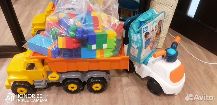 Грузовик, конструктор, машина, экскаватор