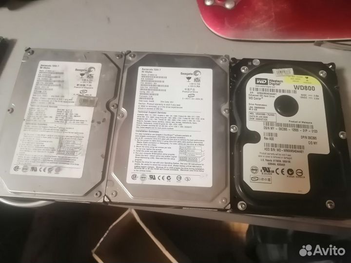 Жесткие диски SATA и IDE