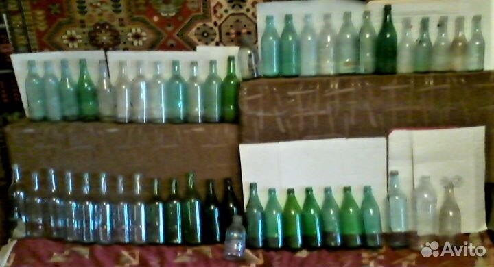 Бутылки СССР 0.7, 0.5, 0.25 Все разные Набор 49шт