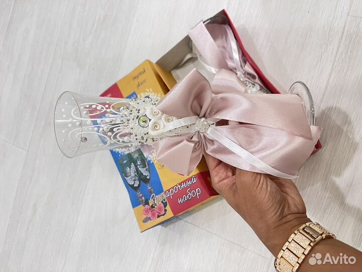 Свадебные бокалы новые