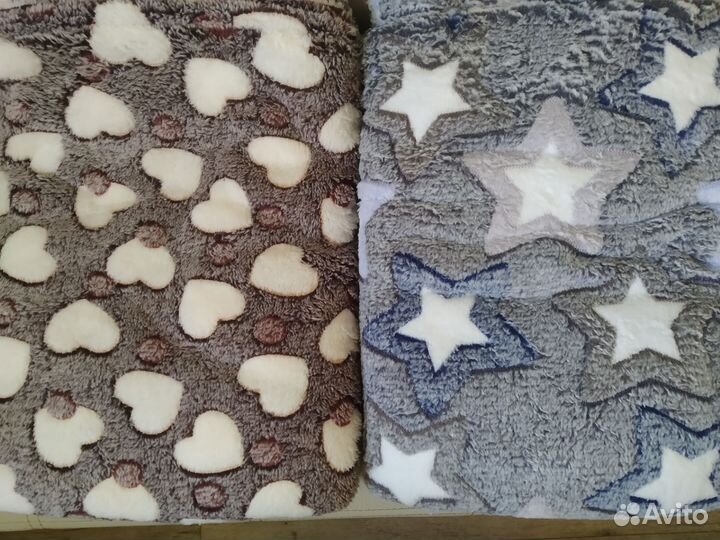 Пледы бамбук, кубик, травка