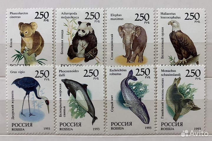 Марки фауна