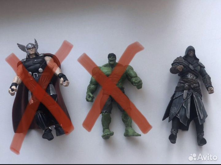 Настольные фигурки Assassin's, Халк, Тор