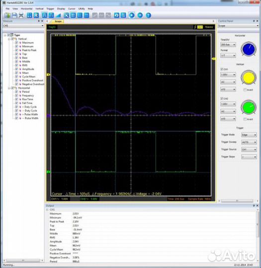 Осциллограф двухканальный цифровой Hantek 6022BL