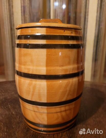 Бочёнок для мёда керамический