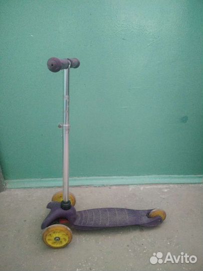 Самокат детский трехколесный бу