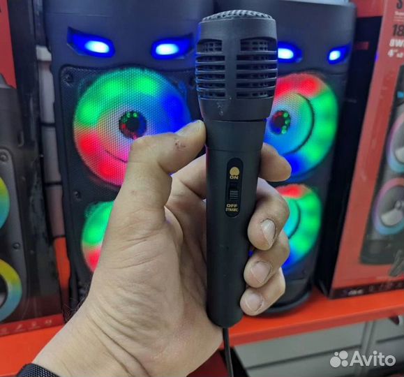 Колонка беспроводная bluetooth напольная с микрофо