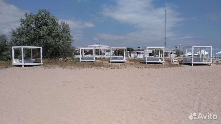 Бунгало на пляж (шезлонг, пляжное оборудование)